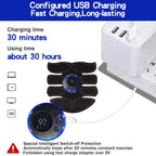 EMS Abdominal Muscle Stimulator USB Rechargeable Toning Trainer