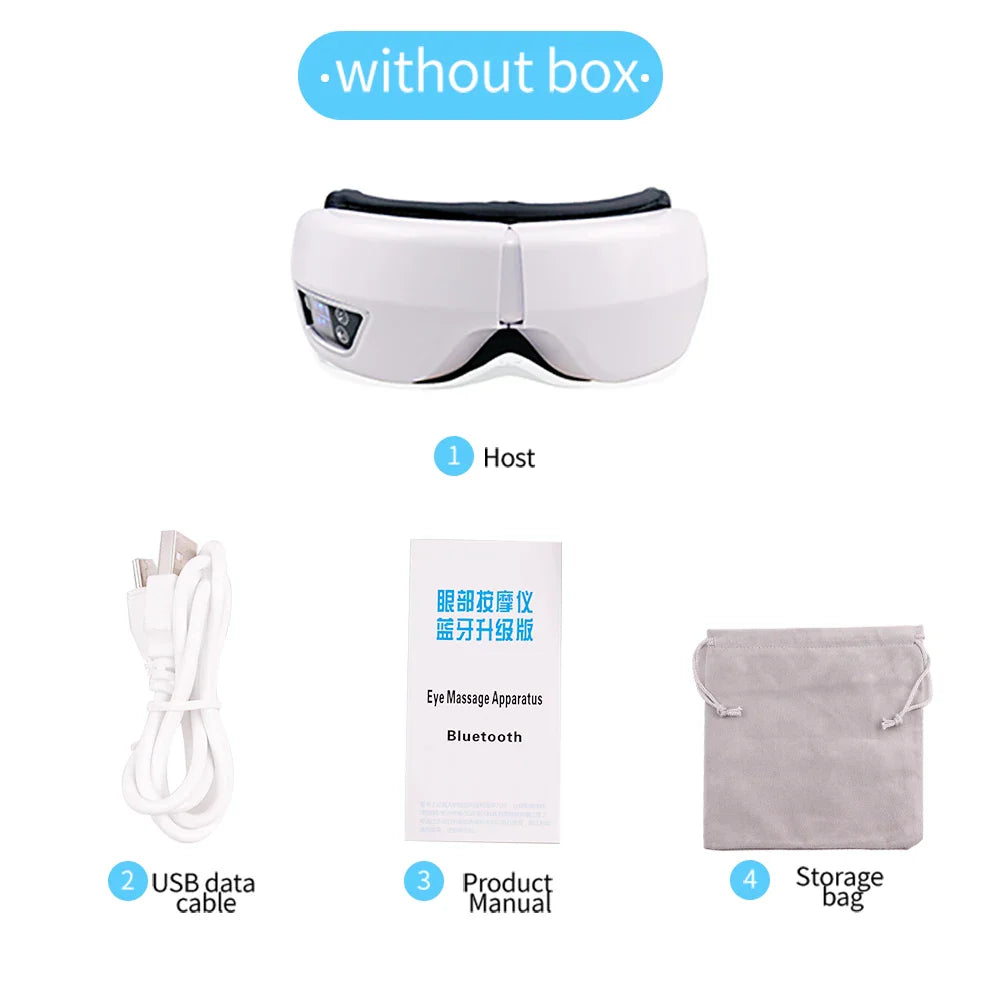Smart Eye Massager with Bluetooth Music and Air Compression