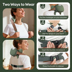 4D Neck and Shoulder Massager with PU Leather