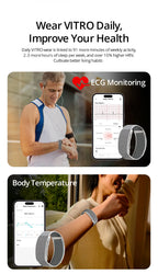 VALDUS VITRO ECG Smart Bracelet Waterproof Fitness Tracker