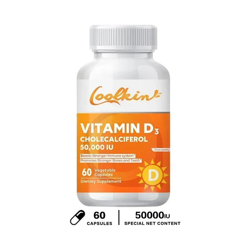 Vitamin D3 50000 IU - Supports Immune and Bone Health