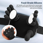 4D Neck and Shoulder Massager with PU Leather