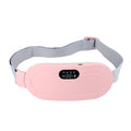 Pink Electric Waist Massage Heating Belt for Abdominal Relief