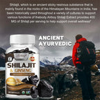 Shilajit Extract Capsules for Energy and Performance