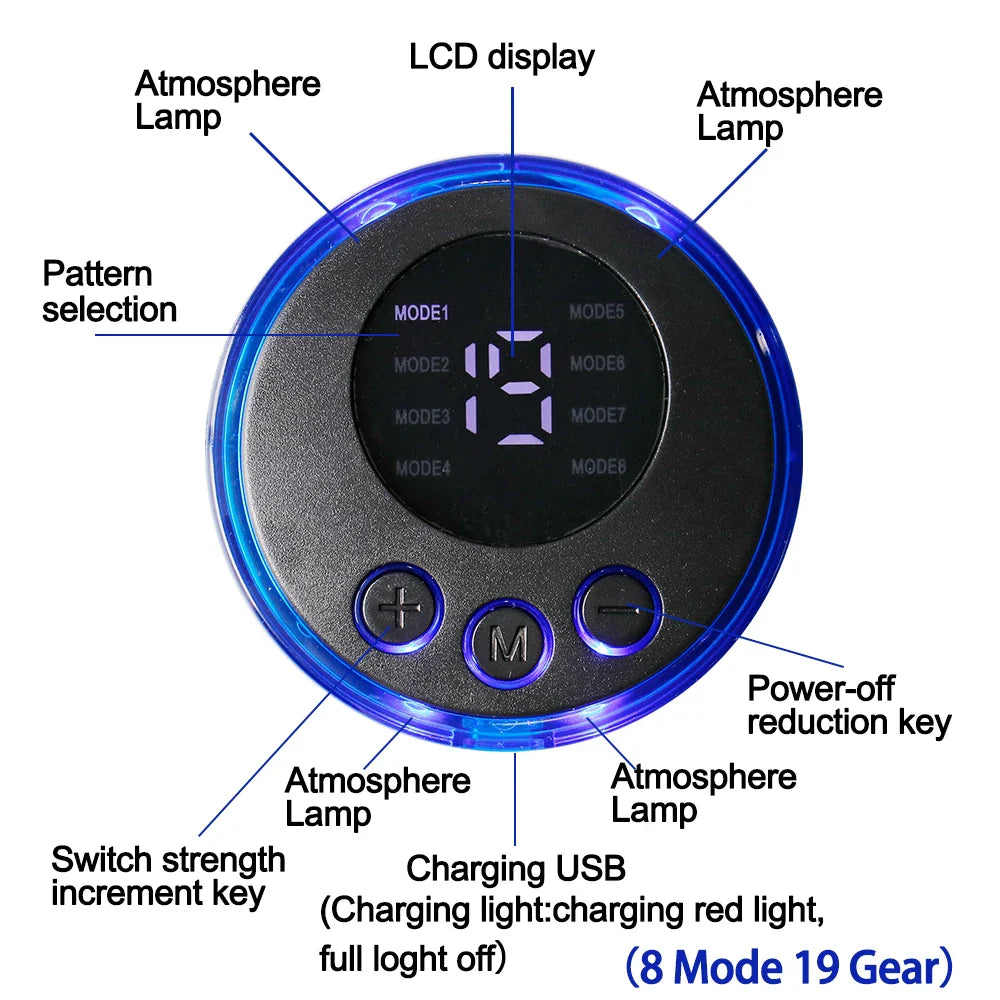 EMS Abdominal Muscle Stimulator USB Rechargeable Toning Trainer