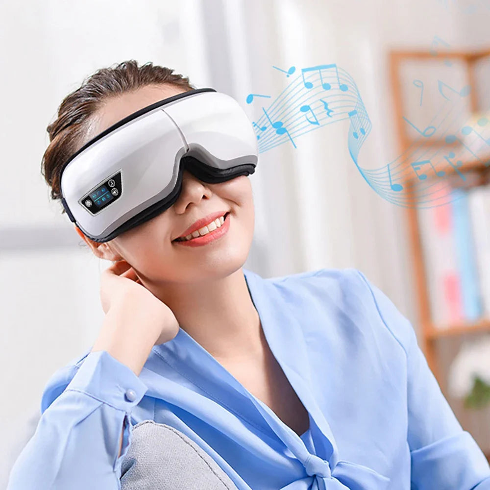 Smart Eye Massager with Bluetooth Music and Air Compression