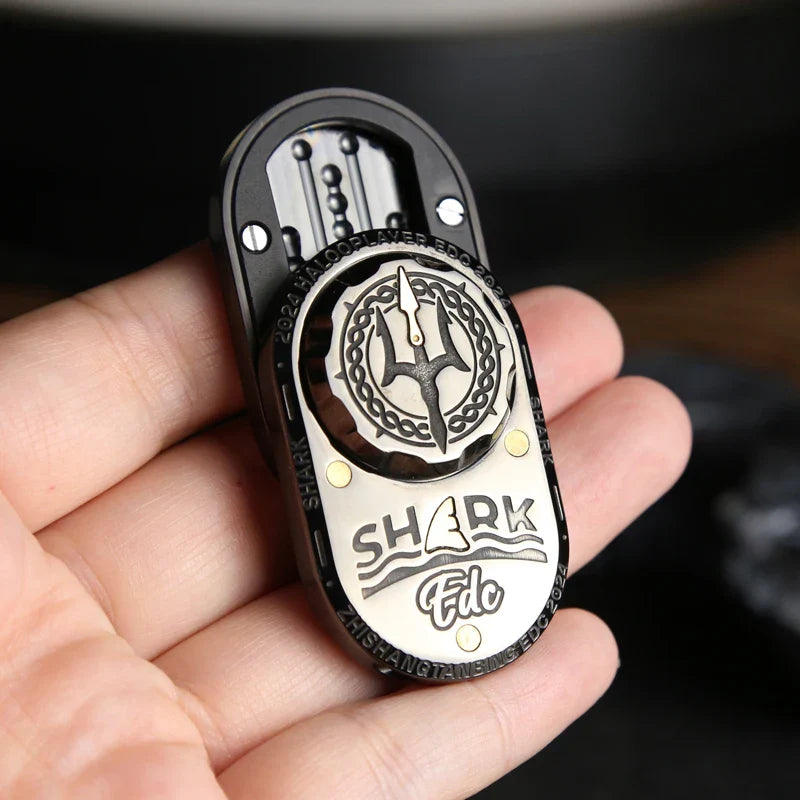 Shark Mechanical Fidget Slider Metal Stress Relief Toy