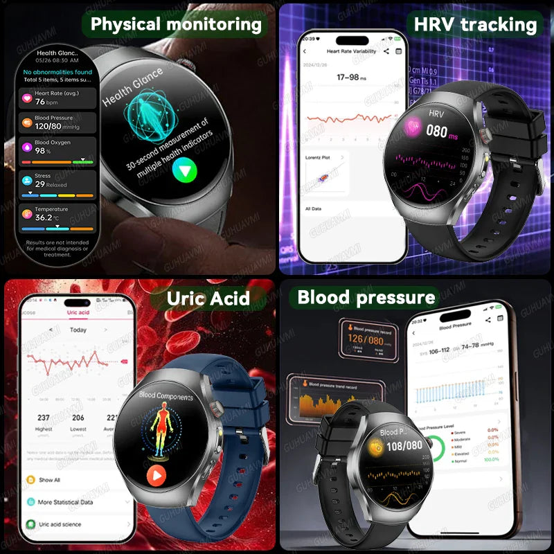 Health Smart Watch ECG PPG Bluetooth Call 24h Heart Rate