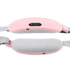 Pink Electric Waist Massage Heating Belt for Abdominal Relief