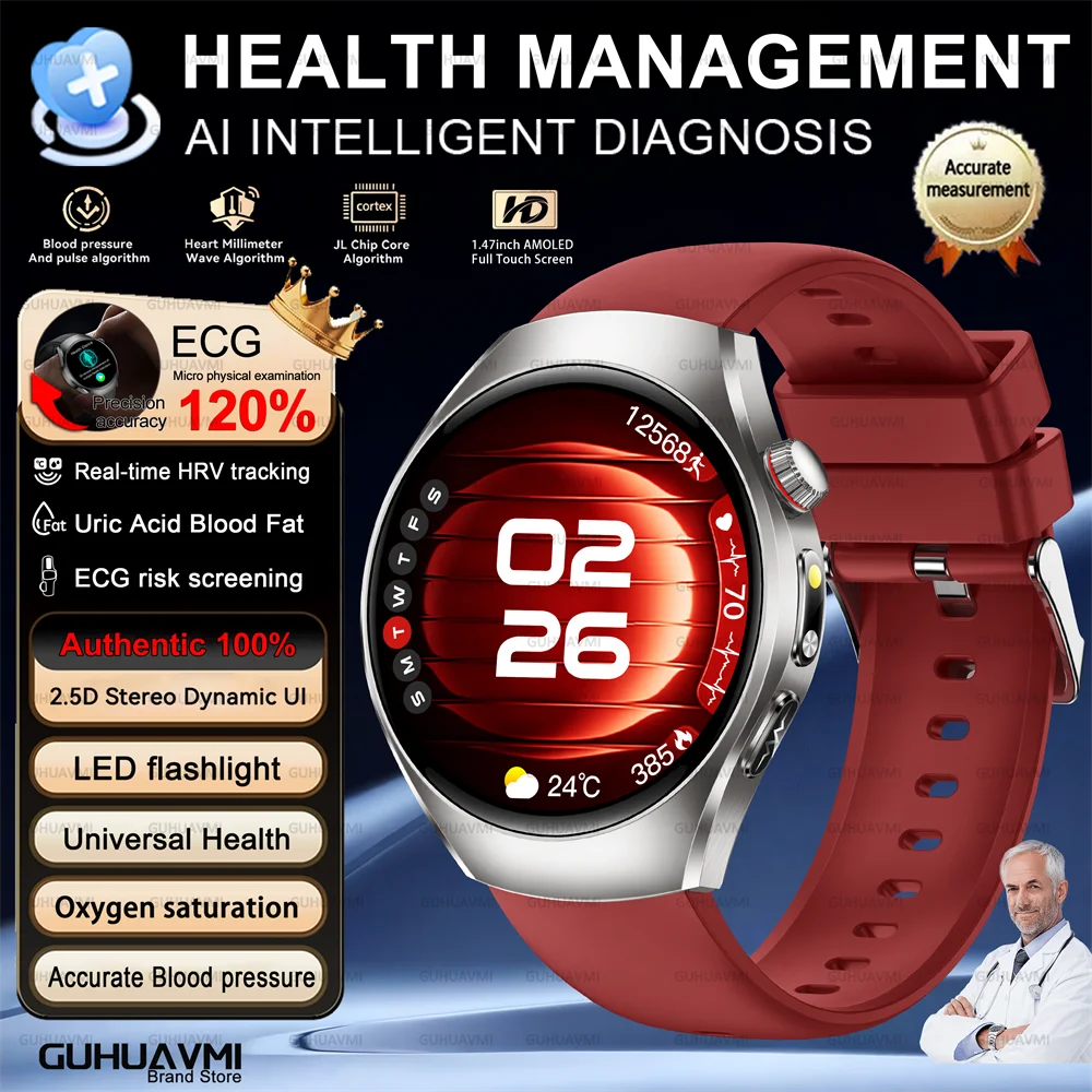 Health Smart Watch ECG PPG Bluetooth Call 24h Heart Rate