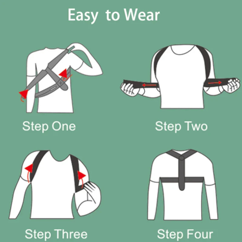 Adjustable Cotton Neoprene Back Posture Corrector Belt