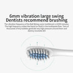 Electric Ultrasonic Toothbrush USB Charging Waterproof Adult