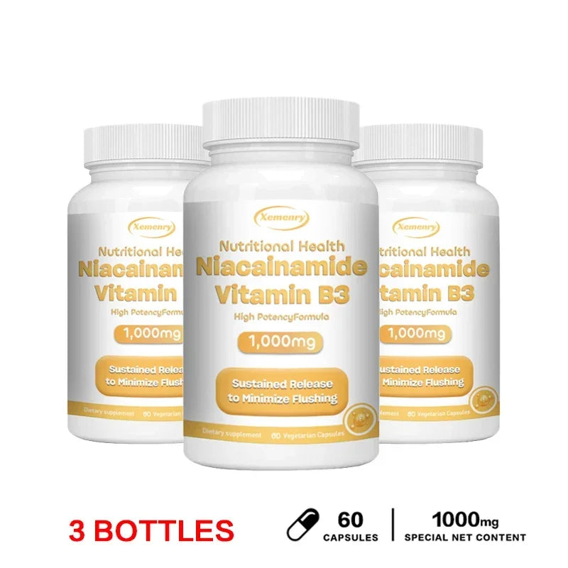Niacinamide Vitamin B3 Capsules for Skin Health