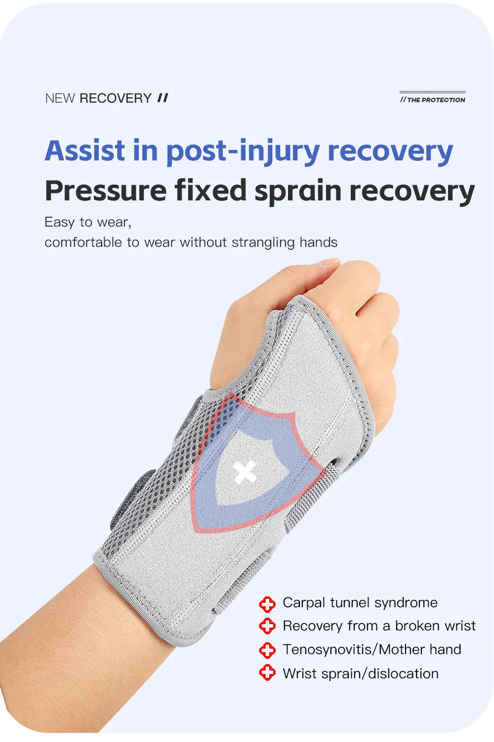 Wrist Brace for Carpal Tunnel Support - Cotton Splints