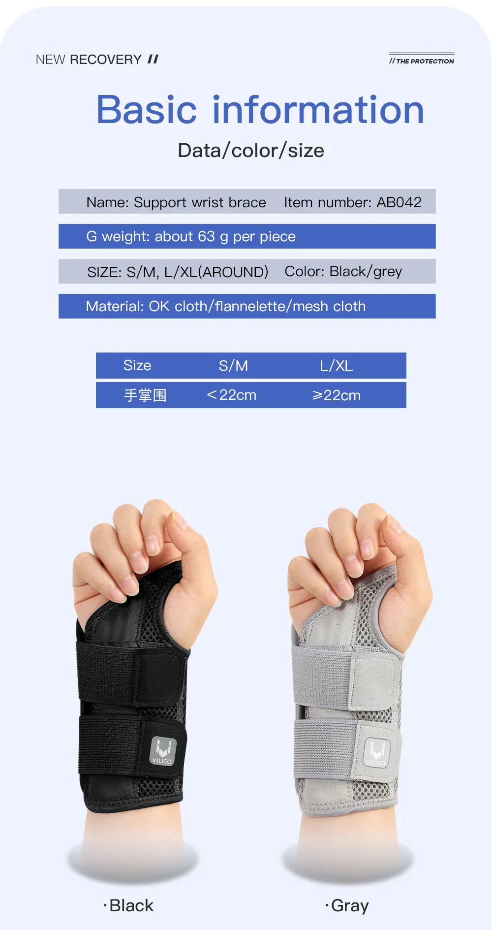 Wrist Brace for Carpal Tunnel Support - Cotton Splints