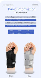 Wrist Brace for Carpal Tunnel Support - Cotton Splints