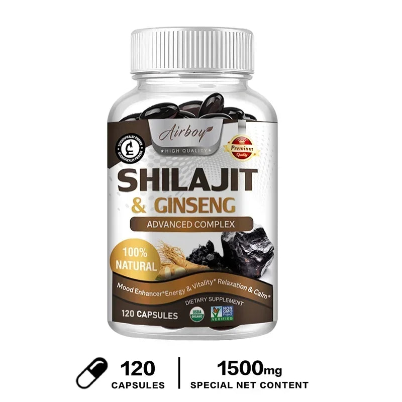 Shilajit Extract Capsules for Energy and Performance