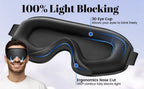 3D Blackout Sleep Mask with Noise-Cancelling Earplugs