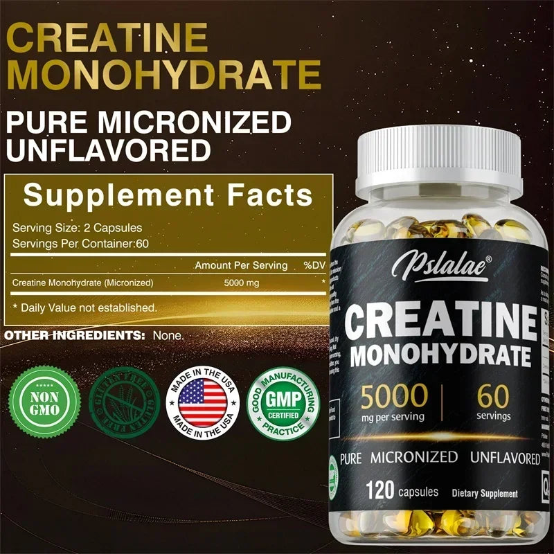 Creatine Monohydrate Capsules for Muscle Health