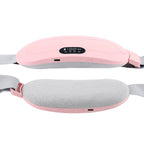 Pink Electric Waist Massage Heating Belt for Abdominal Relief