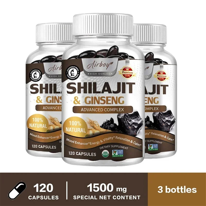 Shilajit Extract Capsules for Energy and Performance