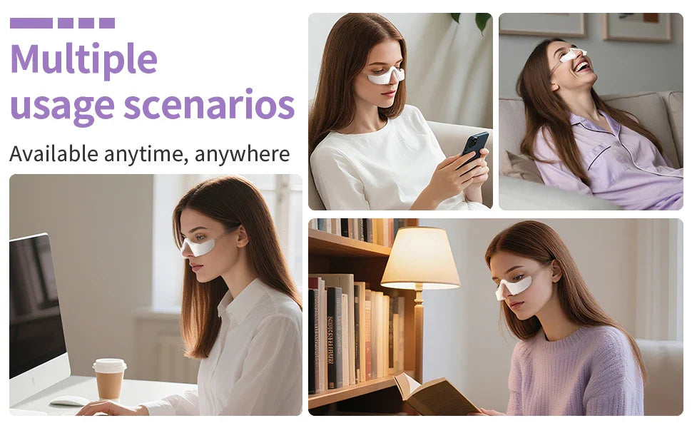 LED Eye Massager Glasses for Puffiness & Fine Lines