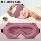 3D Soft Padded Eye Mask for Light Blocking Sleep Aid