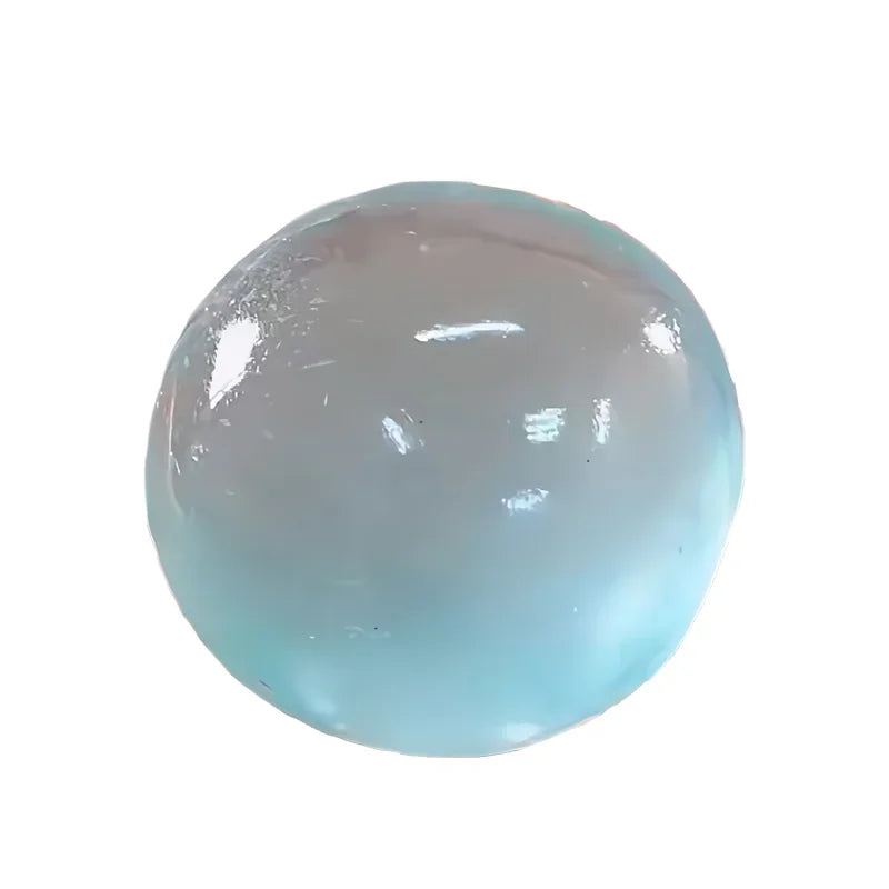 Blue Maltose Mochi Fidget Toy Soft Transparent Ball