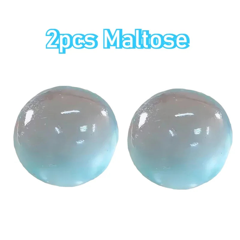 Blue Maltose Mochi Fidget Toy Soft Transparent Ball
