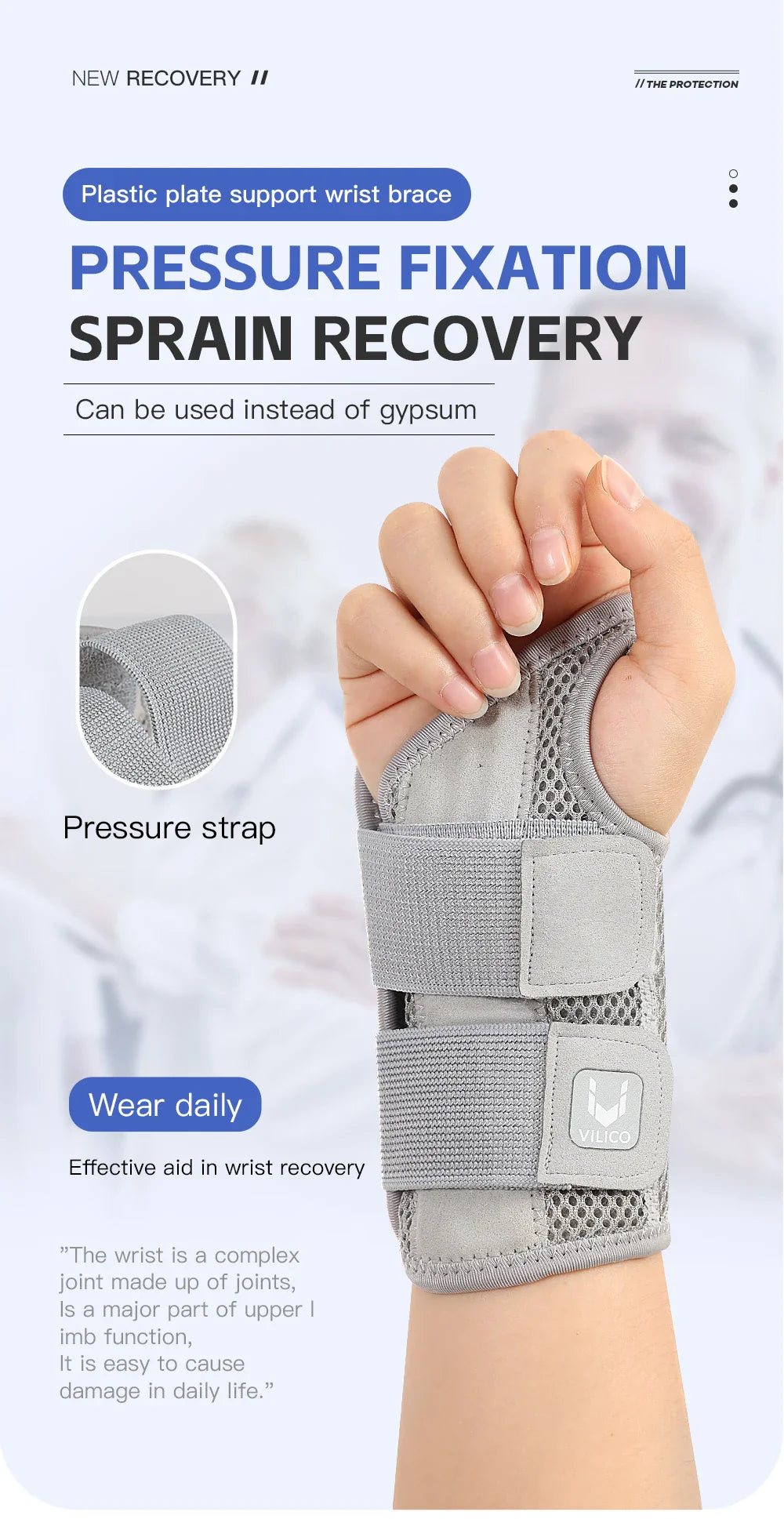 Wrist Brace for Carpal Tunnel Support - Cotton Splints