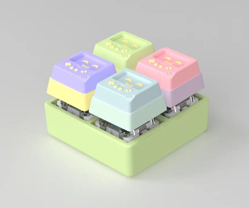 4Keys Mechanical Keyboard Anti-stress Keychain Toys