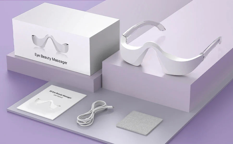 LED Eye Massager Glasses for Puffiness & Fine Lines