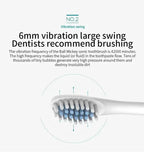 Electric Ultrasonic Toothbrush USB Charging Waterproof Adult