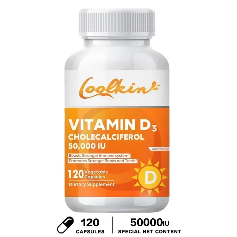 Vitamin D3 50000 IU - Supports Immune and Bone Health