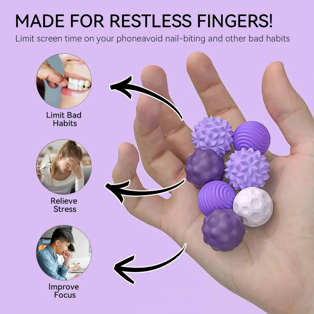 Magnetic Silicone Sensory Balls for Stress Relief