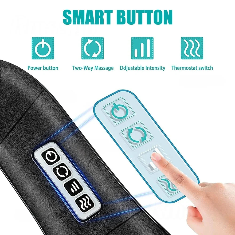 Shiatsu Neck and Shoulder Massager with Heat and Kneading