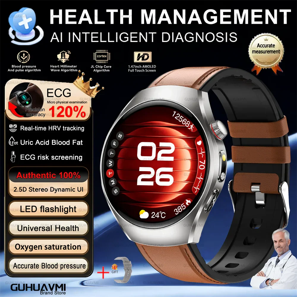 Health Smart Watch ECG PPG Bluetooth Call 24h Heart Rate