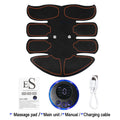 EMS Abdominal Muscle Stimulator USB Rechargeable Toning Trainer