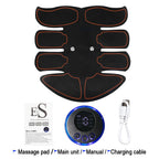EMS Abdominal Muscle Stimulator USB Rechargeable Toning Trainer