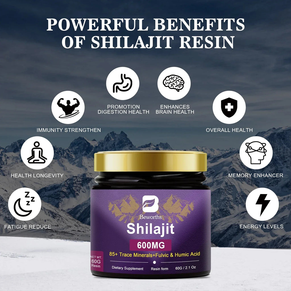 Himalayan Shilajit Resin Paste - 2 Bottles, 60g Each