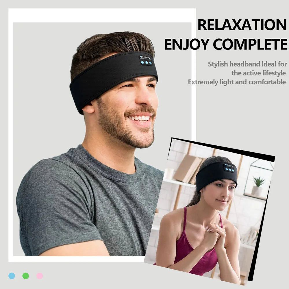 Wireless Bluetooth Music Eye Mask Headband with Noise-Cancellation