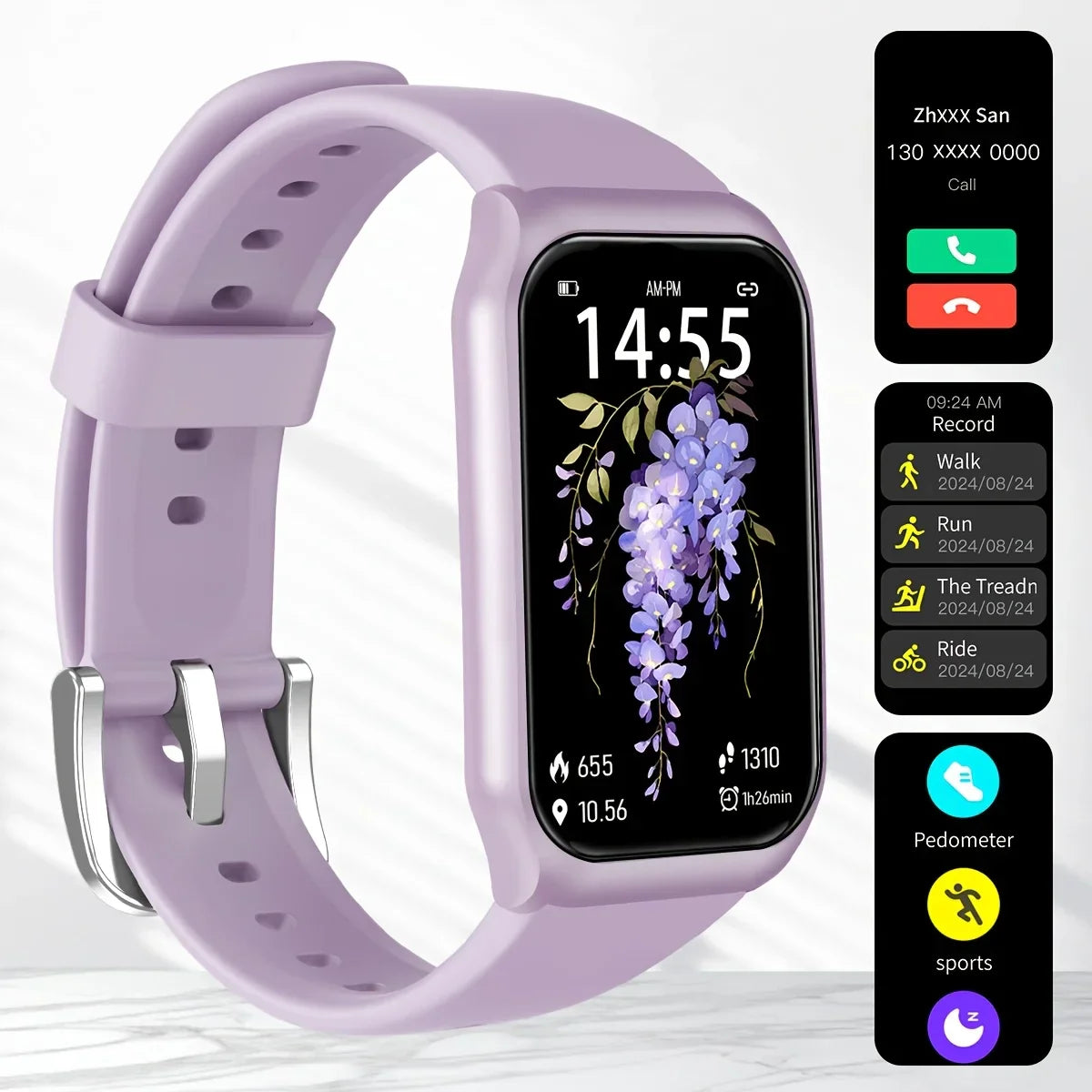 Smart Watch with Heart Rate Monitor and Bluetooth Call