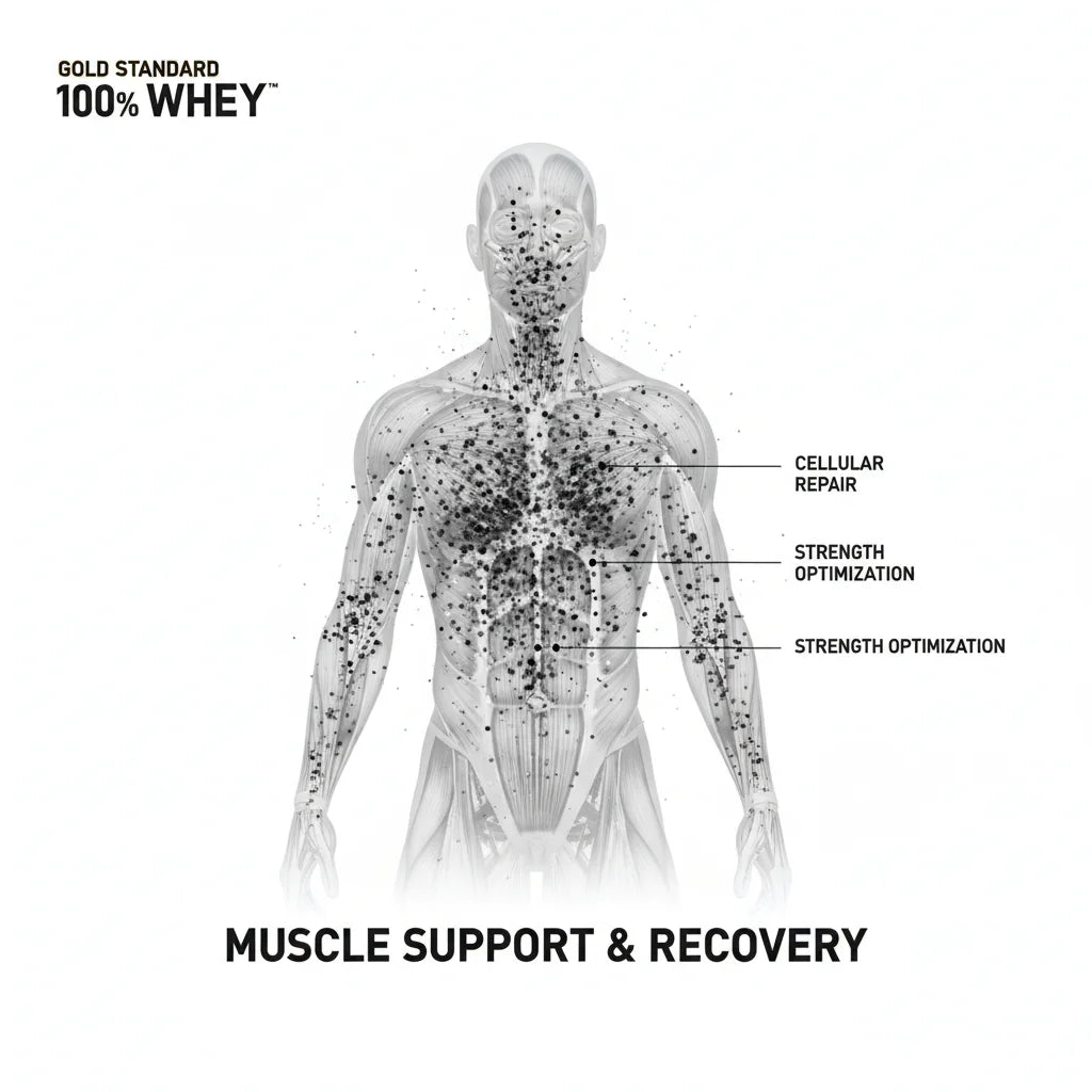GOLD STANDARD 100% Whey Protein Powder 899g Vanilla Ice Cream