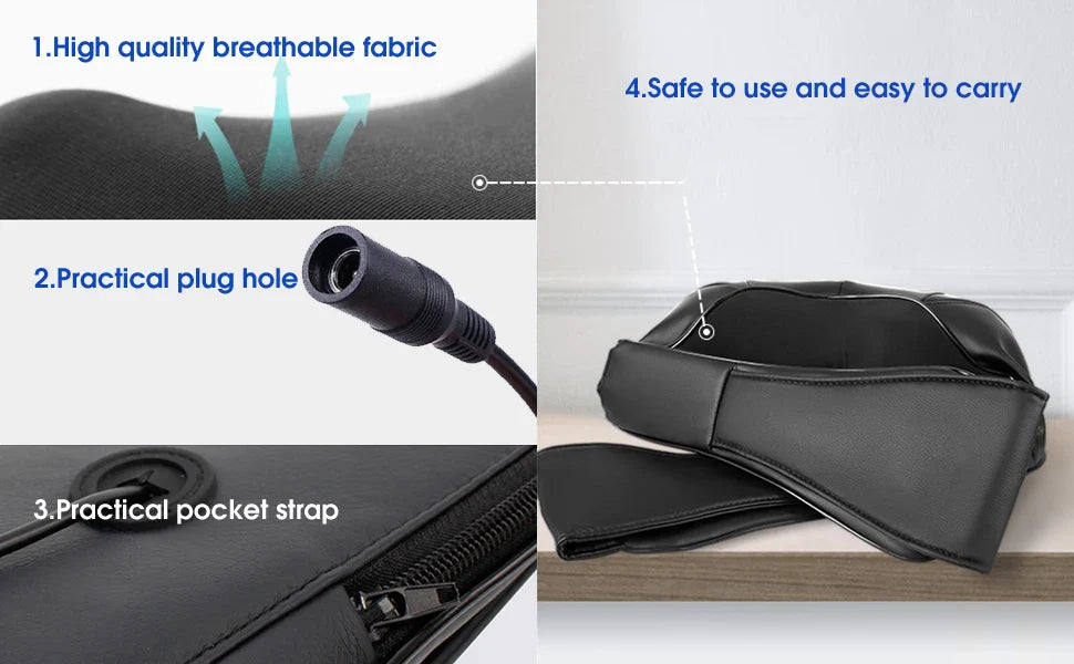 Shiatsu Neck and Shoulder Massager with Heat and Kneading