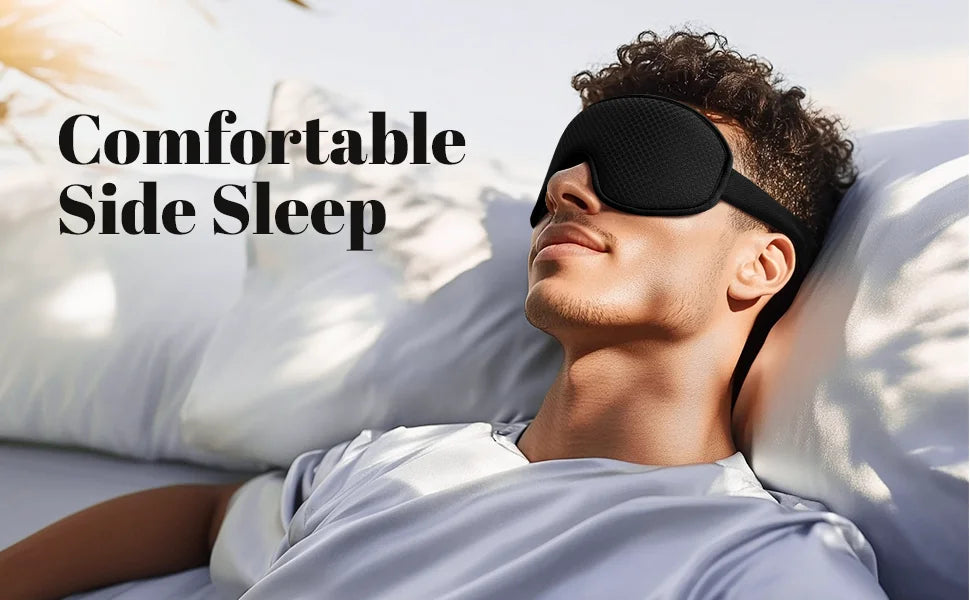 3D Blackout Sleep Mask with Noise-Cancelling Earplugs