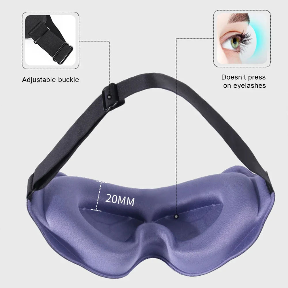 3D Soft Padded Eye Mask for Light Blocking Sleep Aid