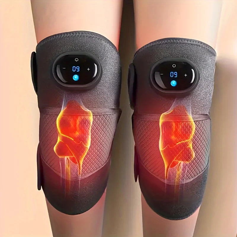 Heated Knee Massager with Adjustable Vibration and Heat