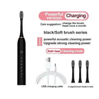 Electric Ultrasonic Toothbrush USB Charging Waterproof Adult