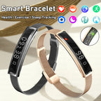 Smart Fitness Sports Band with Steel Strap and Heart Rate Monitor