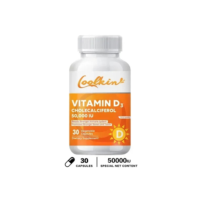 Vitamin D3 50000 IU - Supports Immune and Bone Health